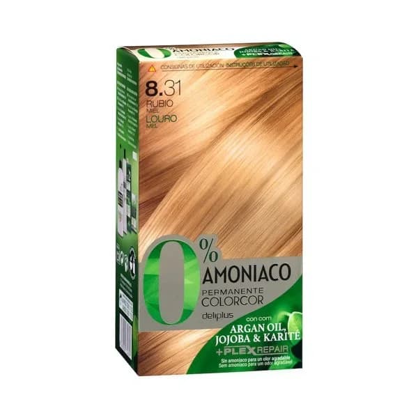 Coloración permanente 8.31 rubio miel Deliplus 0% amoníaco - 1 ud - Imagen del producto en Findit