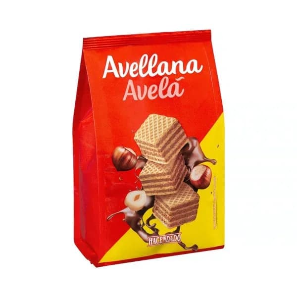 Barquillos con crema de avellanas Hacendado - 0.25 kg - Imagen del producto en Findit