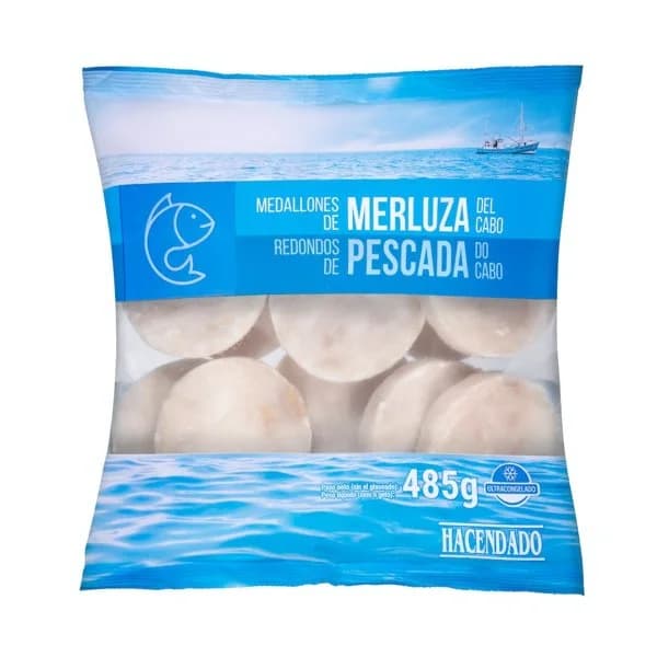 Medallones de merluza del Cabo Hacendado ultracongelados - 0.48 kg - Imagen del producto en Findit