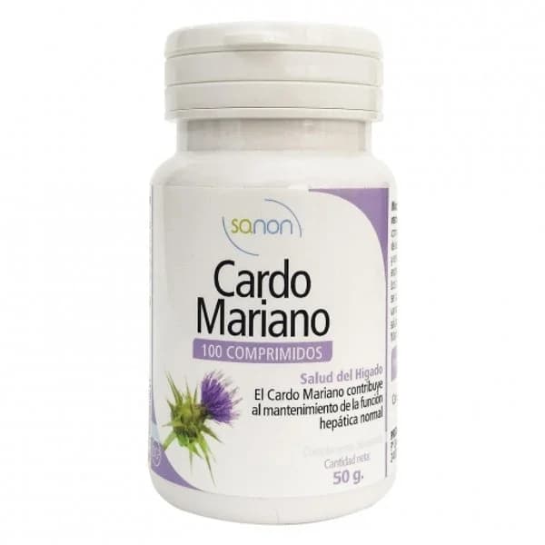 Cardo Mariano en comprimidos Sanon sin gluten 100 ud. - 0.05 kg - Imagen del producto en Findit