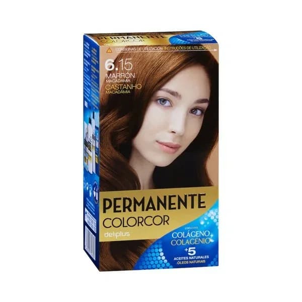 Coloración permanente 6.15 marrón macadamia Deliplus - 1 ud - Imagen del producto en Findit