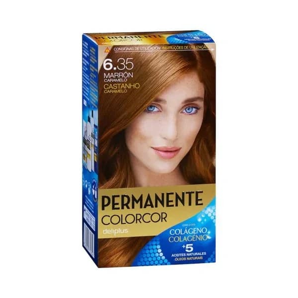 Coloración permanente 6.35 marrón caramelo Deliplus - 1 ud - Imagen del producto en Findit