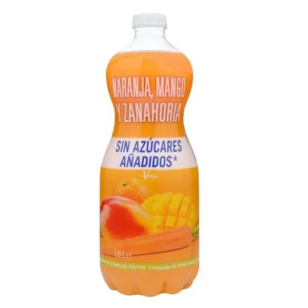 Bebida de zumo de naranja  mango y zanahoria La Verja sin azúcares añadidos - 1.5 l - Imagen del producto en Findit