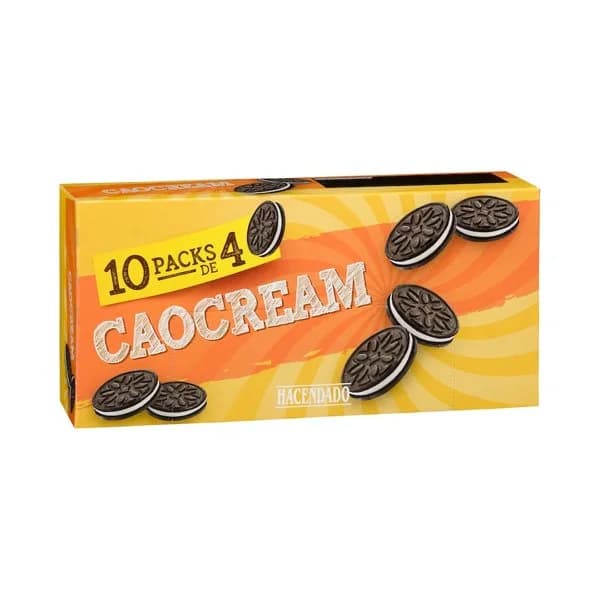 Galletas Caocream Hacendado rellenas de crema - 0.44 kg - Imagen del producto en Findit