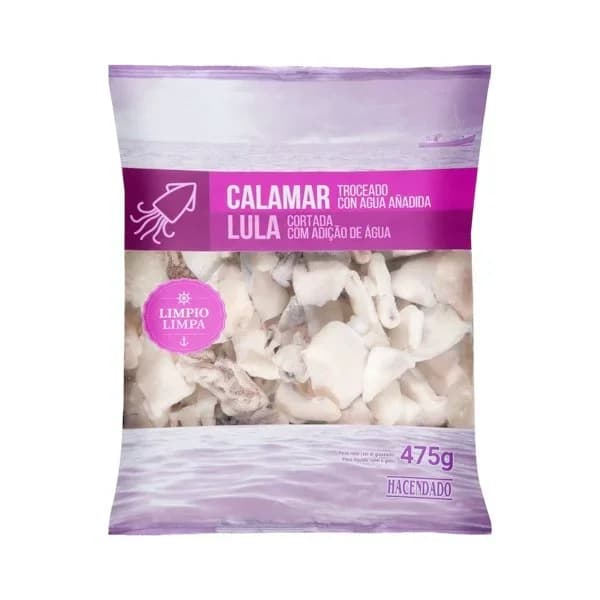 Calamar troceado limpio Hacendado congelado - 0.47 kg - Imagen del producto en Findit