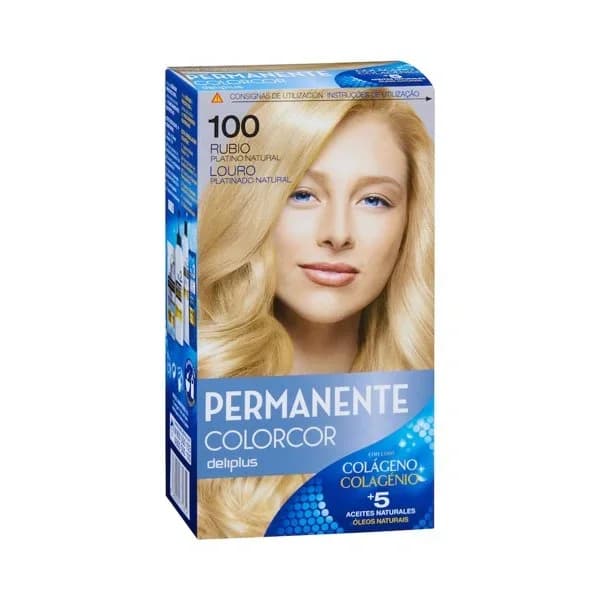 Coloración permanente 100 rubio platino natural Deliplus - 1 ud - Imagen del producto en Findit
