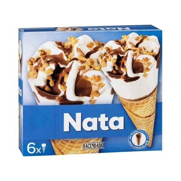 Helado cucurucho Hacendado de nata - 0.72 l - Imagen del producto en Findit
