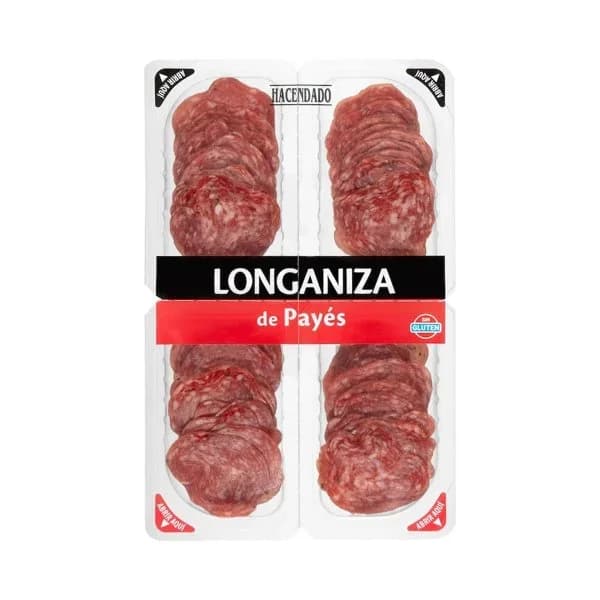 Longaniza de payés extra Hacendado lonchas - 0.12 kg - Imagen del producto en Findit
