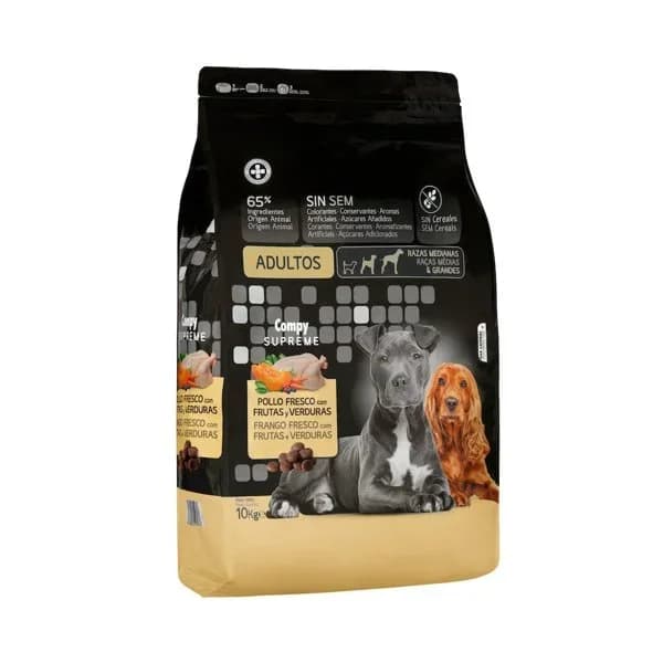 Comida perro adulto Supreme Compy pollo fresco con frutas y verduras - 10 kg - Imagen del producto en Findit