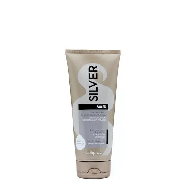 Mascarilla Silver Deliplus cabello blanco y platino - 0.2 l - Imagen del producto en Findit