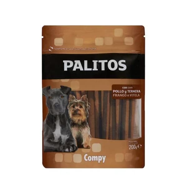 Snack palitos perro adulto con pollo y ternera Compy - 0.2 kg - Imagen del producto en Findit