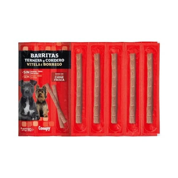 Snack barritas perro adulto de ternera y cordero Compy - 0.09 kg - Imagen del producto en Findit