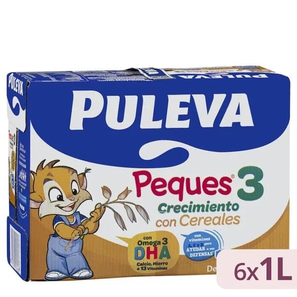 Preparado lácteo con cereales crecimiento Peques 3 Puleva - 6 l - Imagen del producto en Findit