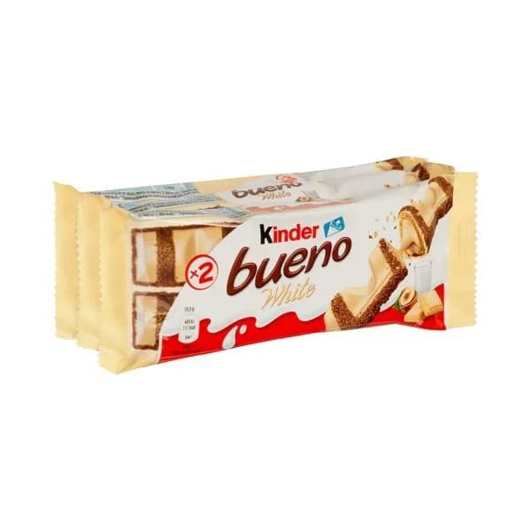 Barrita de chocolate blanco KINDER BUENO, pack 3x39 g - 0.12 kg - Imagen del producto en Findit