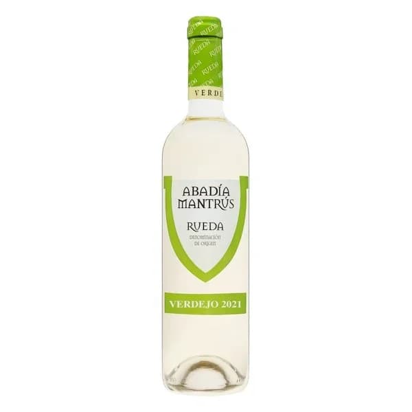 Vino blanco verdejo D.O Rueda Abadía Mantrús - 0.75 l - Imagen del producto en Findit