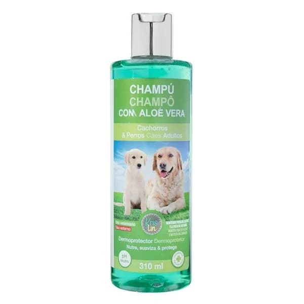 Champú cachorros y perro adulto con aloe vera Krislin - 1 ud - Imagen del producto en Findit