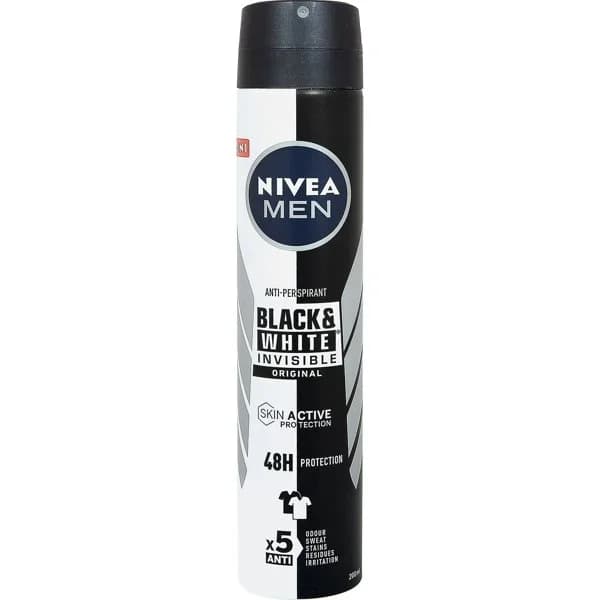 Desodorante invisible Black & White Nivea Men antitranspirante - 0.2 l - Imagen del producto en Findit