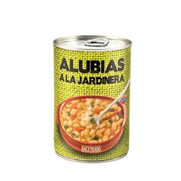 Alubias a la jardinera Hacendado - 0.42 kg - Imagen del producto en Findit