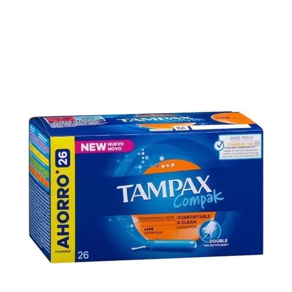 Tampones super plus TAMPAX, caja 26 uds - 26 ud - Imagen del producto en Findit
