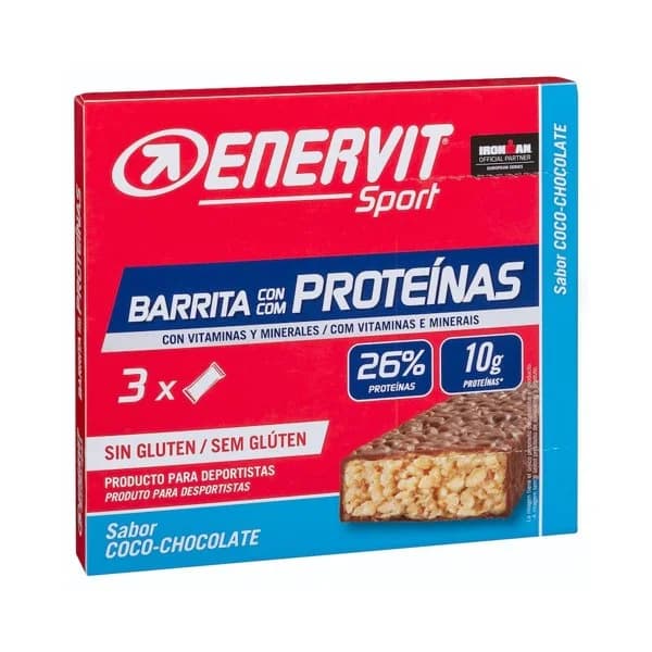Barritas con proteínas Enervit Sport sabor coco y chocolate - 0.12 kg - Imagen del producto en Findit