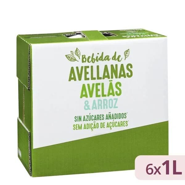Bebida de avellana y arroz sin azúcares añadidos Hacendado - 6 l - Imagen del producto en Findit