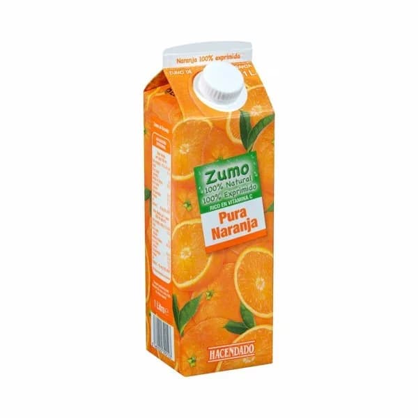 Zumo pura naranja Hacendado - 1 l - Imagen del producto en Findit
