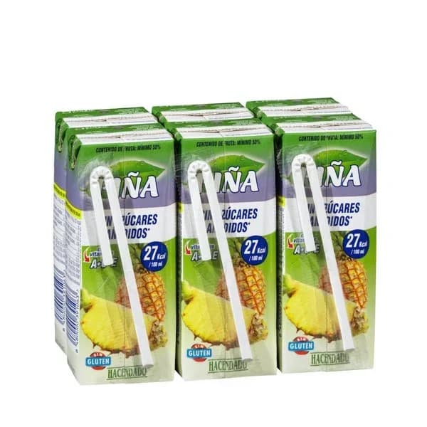 Bebida de piña Hacendado sin azúcares añadidos - 1.2 l - Imagen del producto en Findit