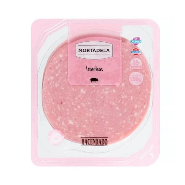 Mortadela Hacendado lonchas - 0.25 kg - Imagen del producto en Findit