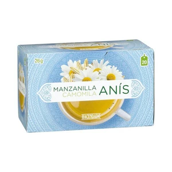 Infusión Manzanilla con anís Hacendado - 0.03 kg - Imagen del producto en Findit