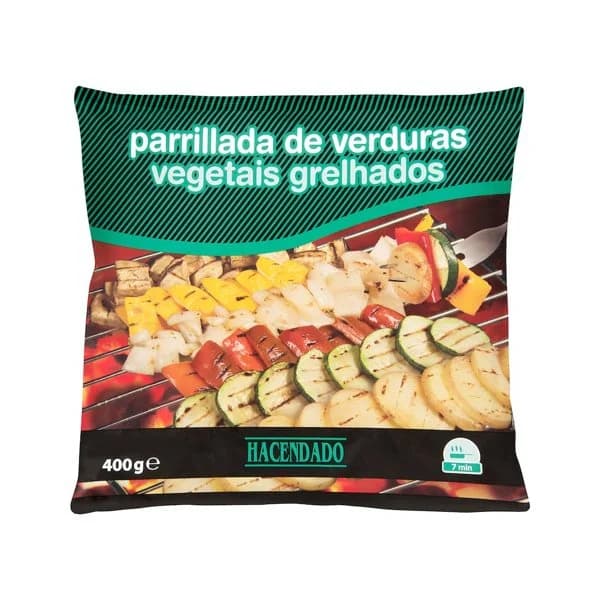 Parrillada de verduras Hacendado ultracongeladas - 0.4 kg - Imagen del producto en Findit