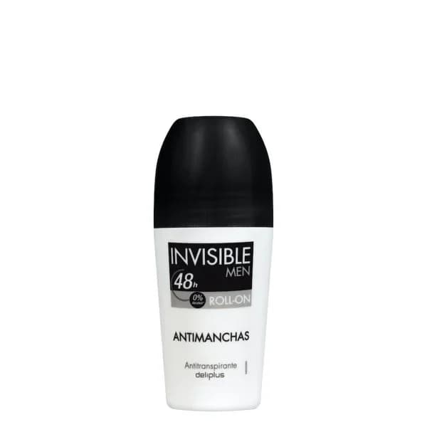 Desodorante roll-on hombre invisible Deliplus antimanchas - 1 ud - Imagen del producto en Findit