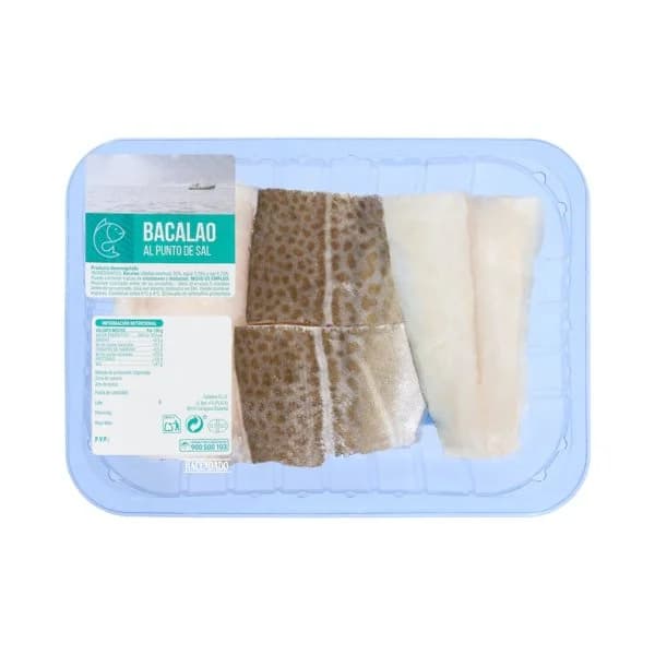 Bacalao al punto de sal con agua añadida - 0.5 kg - Imagen del producto en Findit