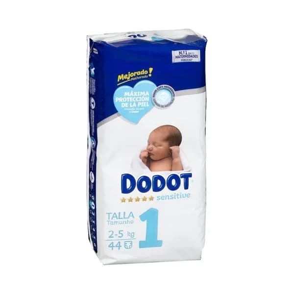 Pañales bebé talla 1 de 2-5 kg Dodot - 1 ud - Imagen del producto en Findit