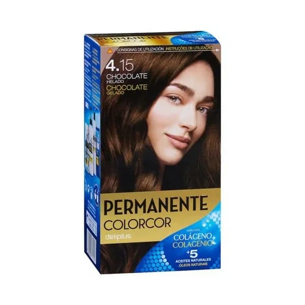 Coloración permanente 4.15 chocolate helado Deliplus - 1 ud - Imagen del producto en Findit