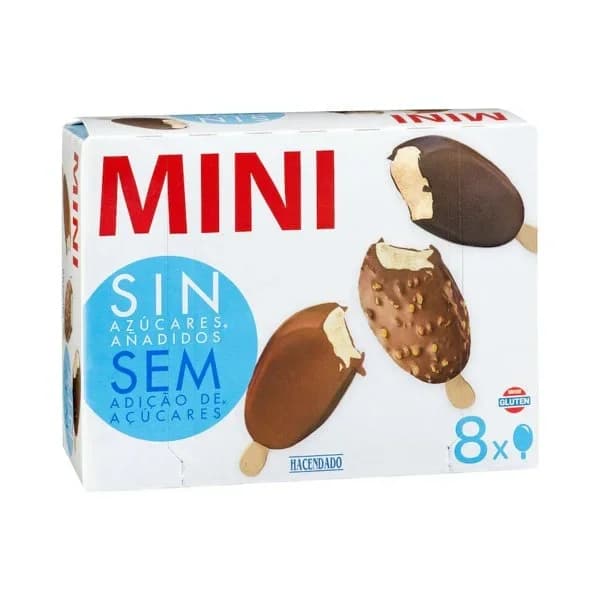Helado mini bombón Hacendado sin azúcares añadidos - 0.46 l - Imagen del producto en Findit