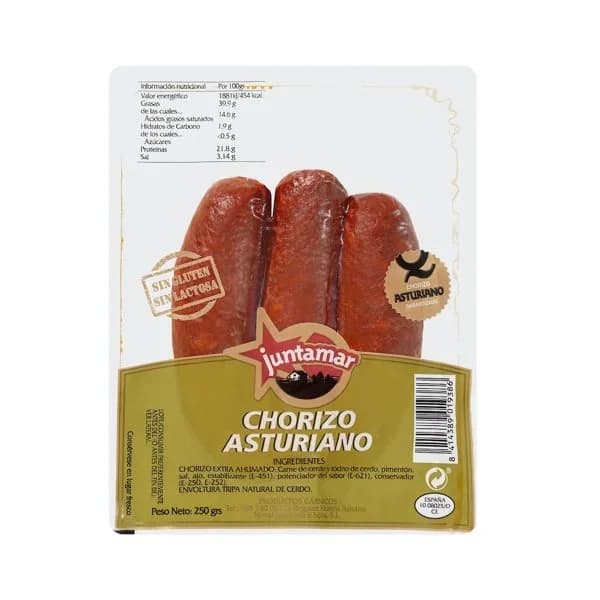 Chorizo asturiano - 0.25 kg - Imagen del producto en Findit
