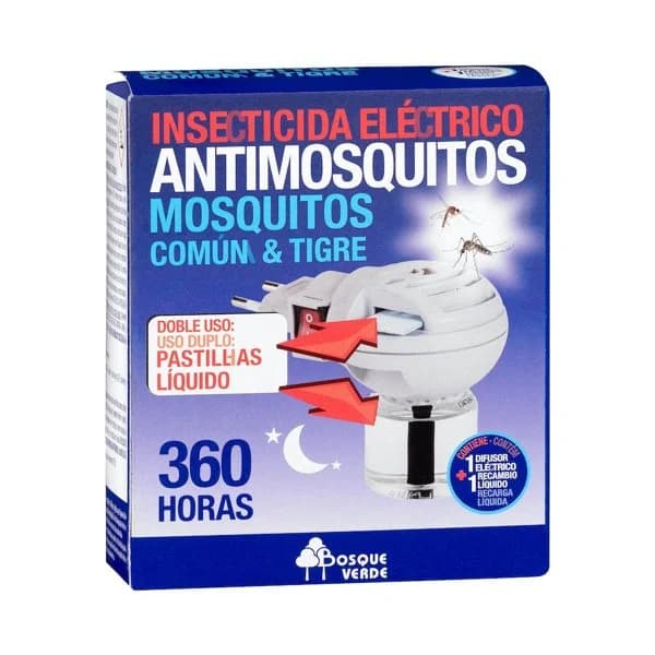 Difusor insecticida antimosquitos Bosque Verde eléctrico - 1 ud - Imagen del producto en Findit