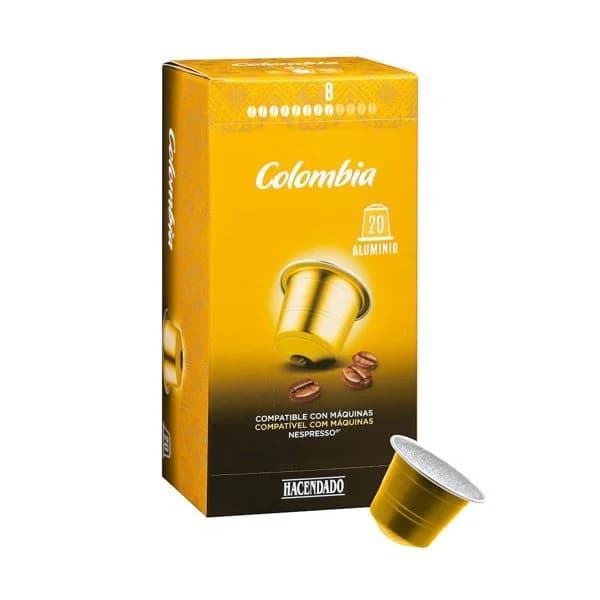 Café en cápsula Colombia Hacendado - 1 ud - Imagen del producto en Findit