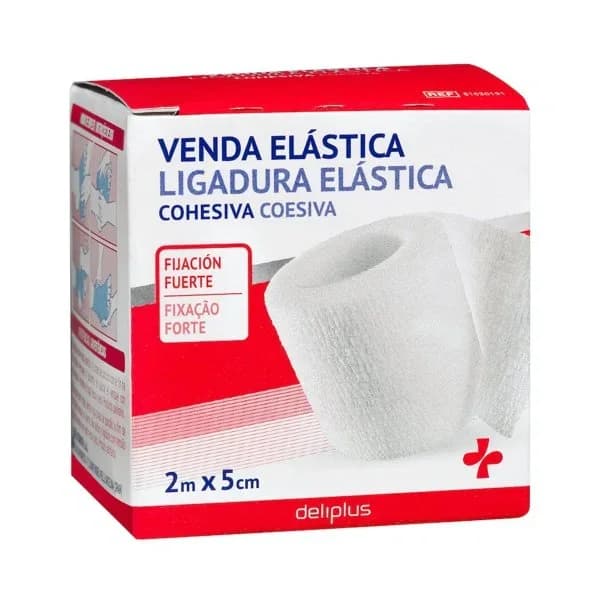 Venda elástica cohesiva Deliplus fijación fuerte - 1 ud - Imagen del producto en Findit