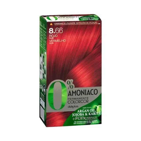 Coloración permanente 8.66 rojo rubí Deliplus 0% amoníaco - 1 ud - Imagen del producto en Findit