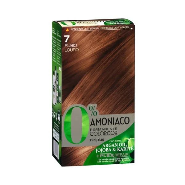 Coloración permanente 7 rubio Deliplus 0% amoníaco - 1 ud - Imagen del producto en Findit