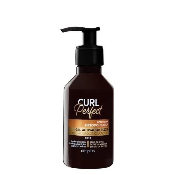 Gel activador de rizos cabello Curl Perfect Deliplus fix 3 - 0.2 l - Imagen del producto en Findit