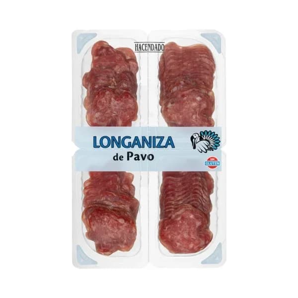 Longaniza de pavo extra Hacendado lonchas - 0.12 kg - Imagen del producto en Findit