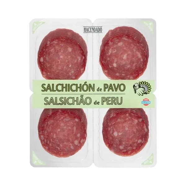 Salchichón de pavo extra Hacendado lonchas - 0.15 kg - Imagen del producto en Findit