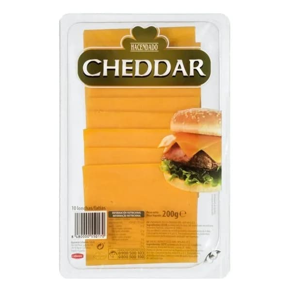 Queso lonchas cheddar de vaca Hacendado - 1 ud - Imagen del producto en Findit
