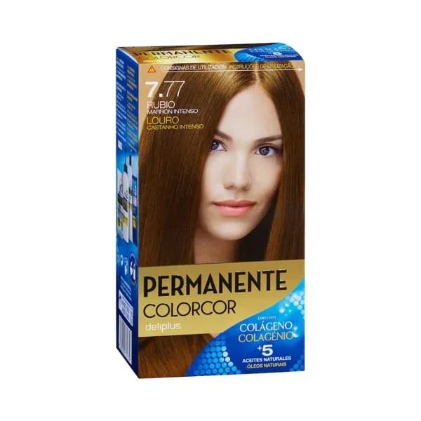 Coloración permanente 7.77 rubio marrón intenso Deliplus - 1 ud - Imagen del producto en Findit