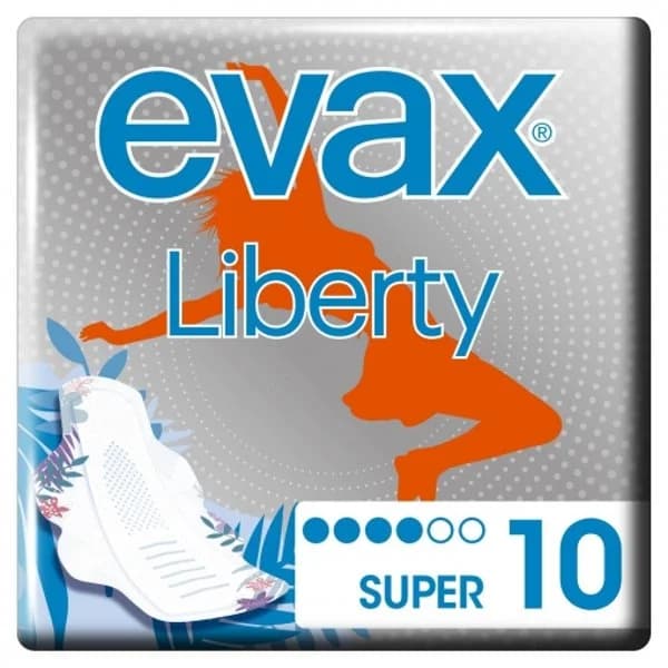 Compresas super con alas Liberty Evax 10 ud. - 9.97 ud - Imagen del producto en Findit