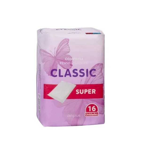 Compresa sin alas super plegada Deliplus Classic - 15.91 ud - Imagen del producto en Findit