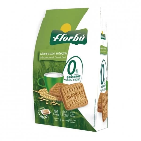 Galletas con fibra sin azúcares Florbú 350 g. - 0.37 kg - Imagen del producto en Findit