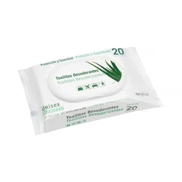 Toallitas desodorantes con aloe vera Deliplus - 1 ud - Imagen del producto en Findit